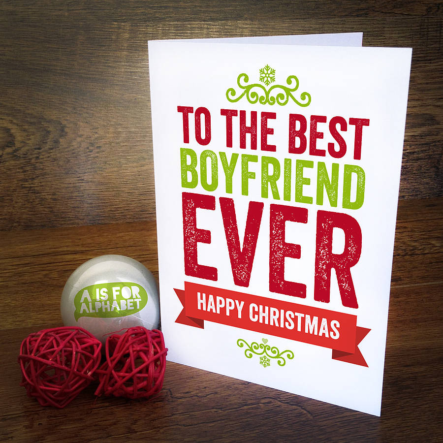 best boyfriend christmas card by a is for alphabet ...