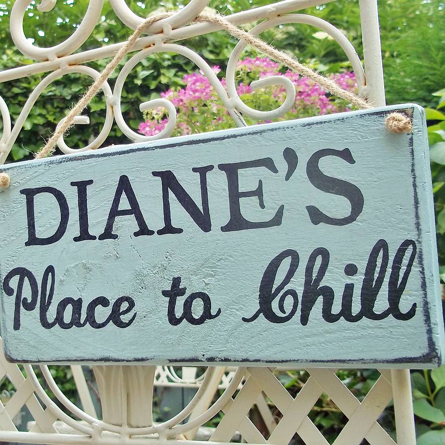  ' wood garden sign by potting shed designs | notonthehighstreet.com