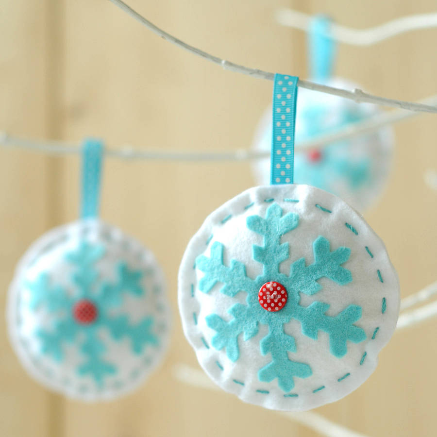 make & sew' christmas bauble decorations kit by kitty kay - 'make ...