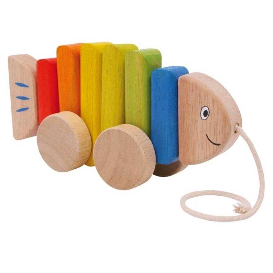 wooden fish pull along toy by british and bespoke  notonthehighstreet 