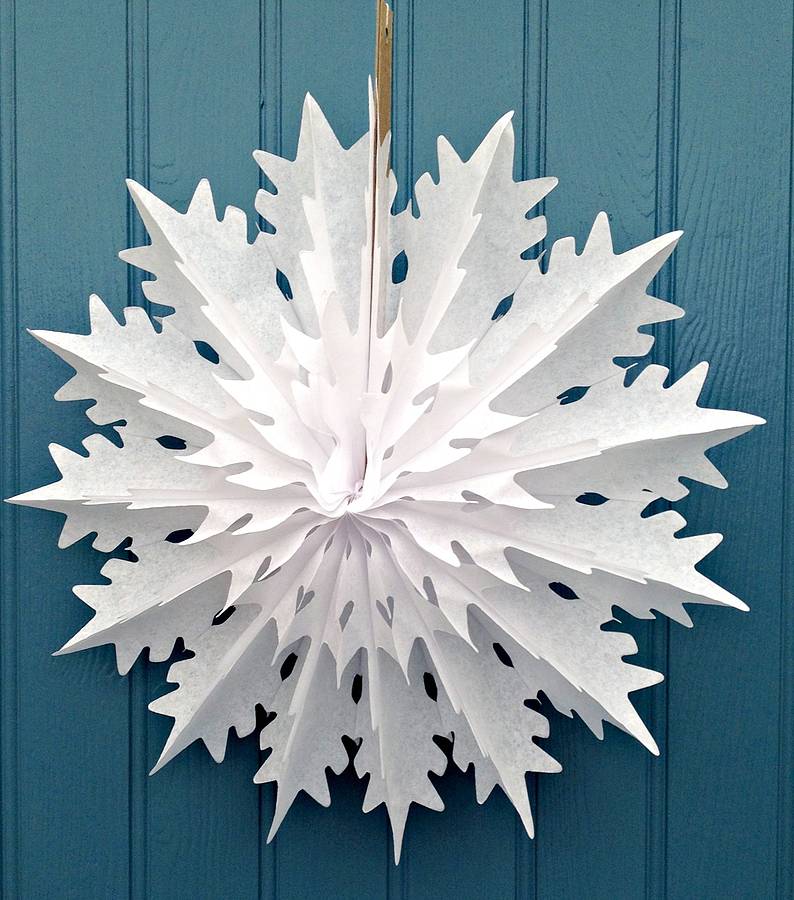 snowflake paper decoration spike design by petra boase ...