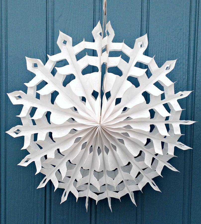 snowflake paper decoration stellar design lge by petra boase ...