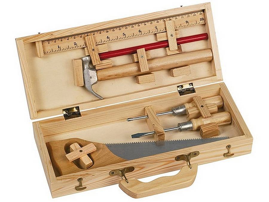 Small Wooden Tool Box