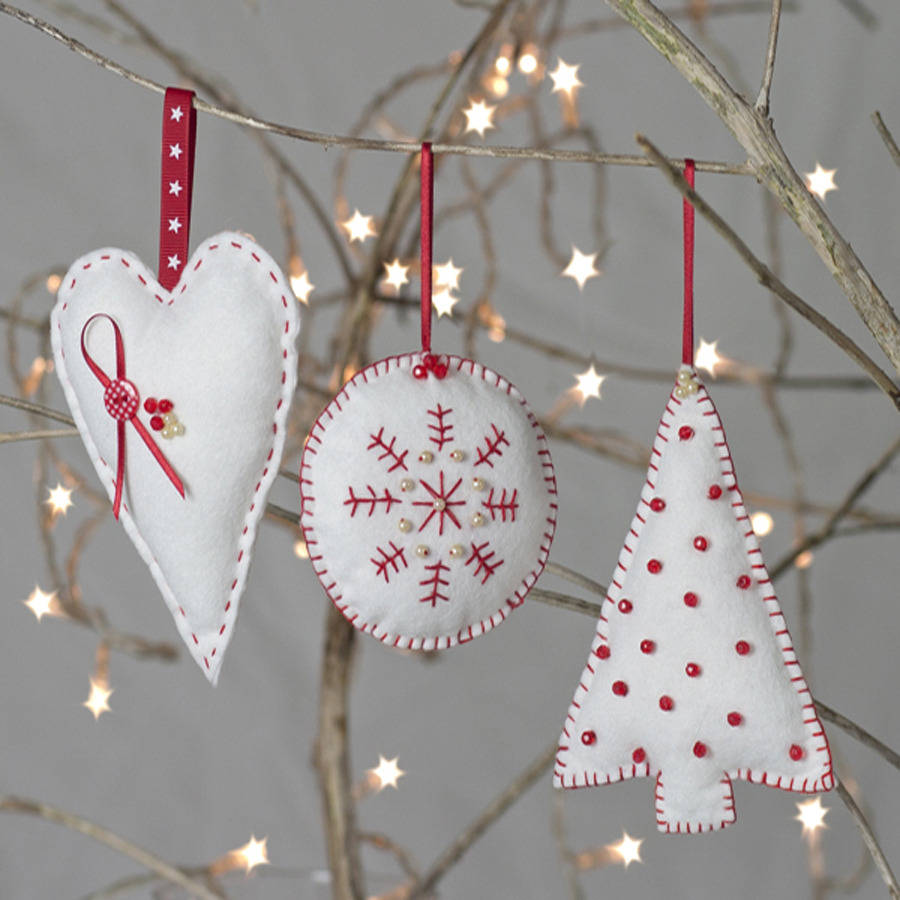 christmas decoration sewing kit by clara | notonthehighstreet.com