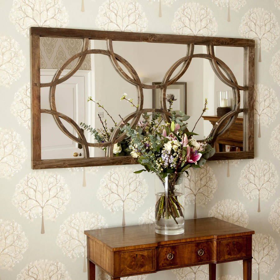 wooden medieval style mirror by decorative mirrors online  notonthehighstreet.com