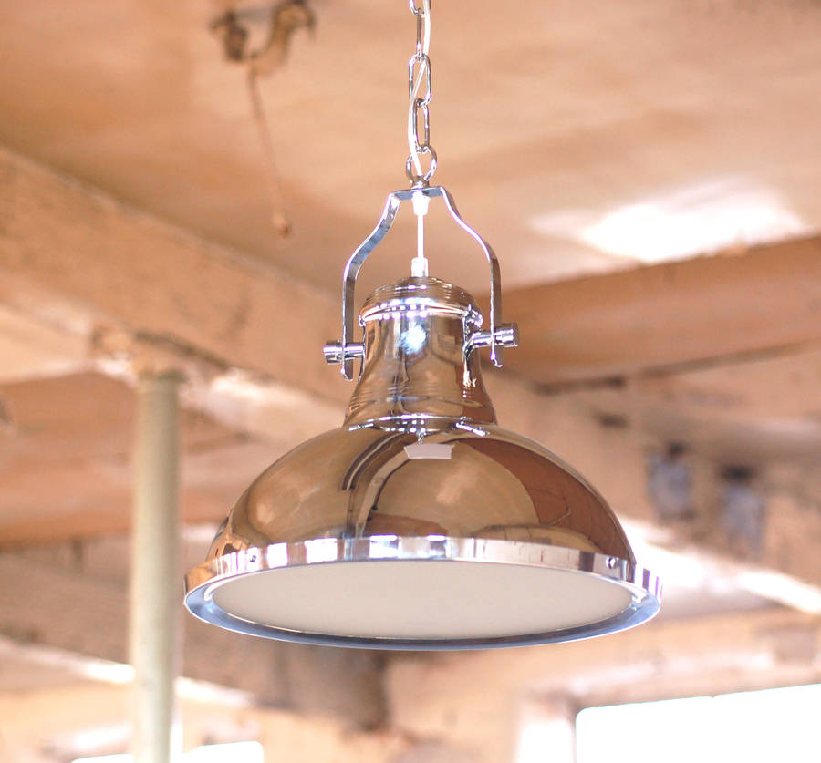 warehouse industrial ceiling pendant light by made with love designs