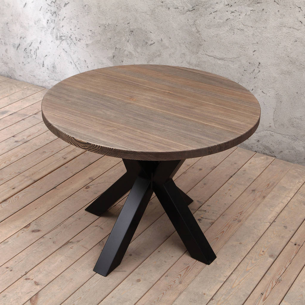 Clyde Solid Wood Round Dining Table By Cosy Wood Notonthehighstreet Com