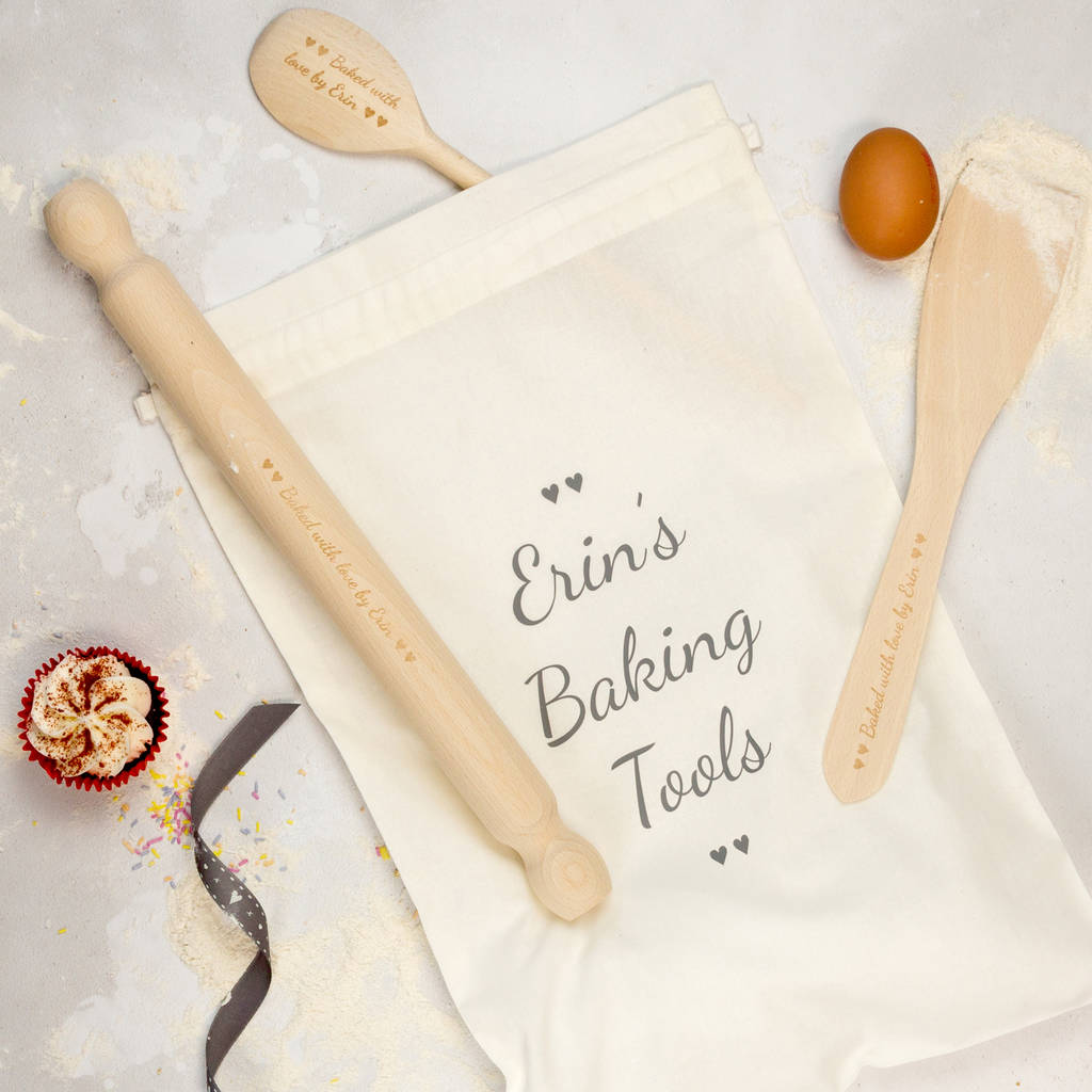 personalised baking set by rocket and