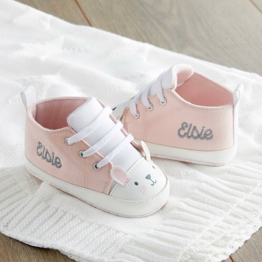 Personalised Pink Bunny High Top 