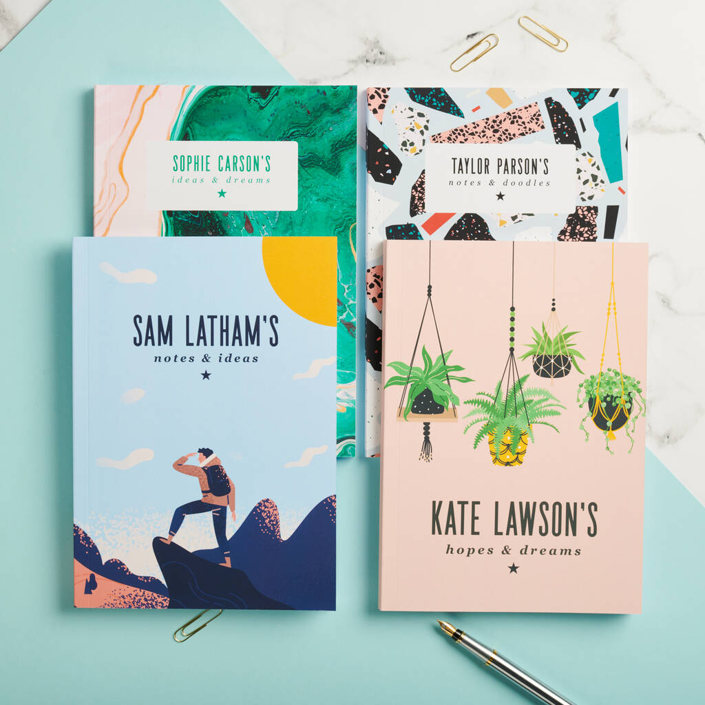 Design Your Own Personalised Notebook By Oakdene Designs Notonthehighstreet Com,3d Architecture Logo Design