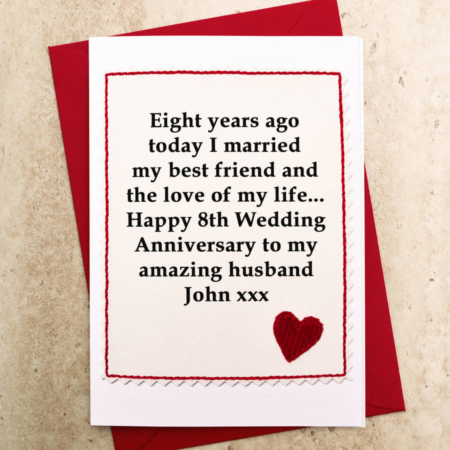 Personalised 8th Wedding Anniversary Card By Jenny Arnott Cards Gifts Notonthehighstreet Com,How Much Do Miniature Horses Cost