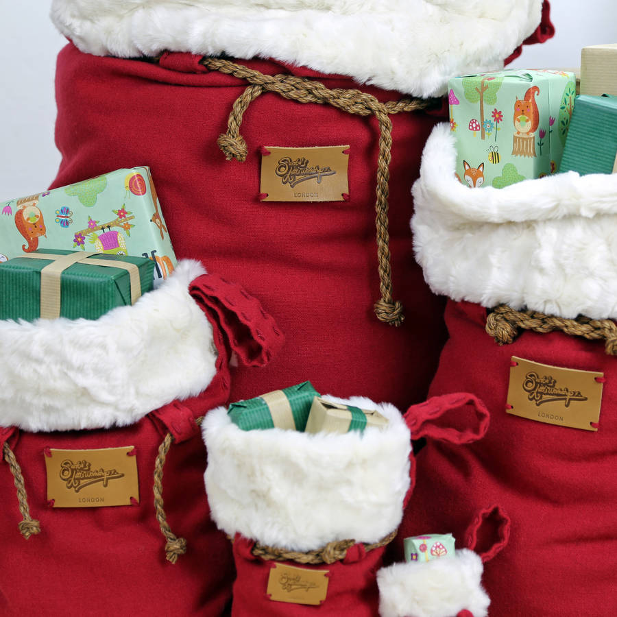 Scooter Santa Personalised Luxury Christmas Sack Stocking Moped 2 Sizes 