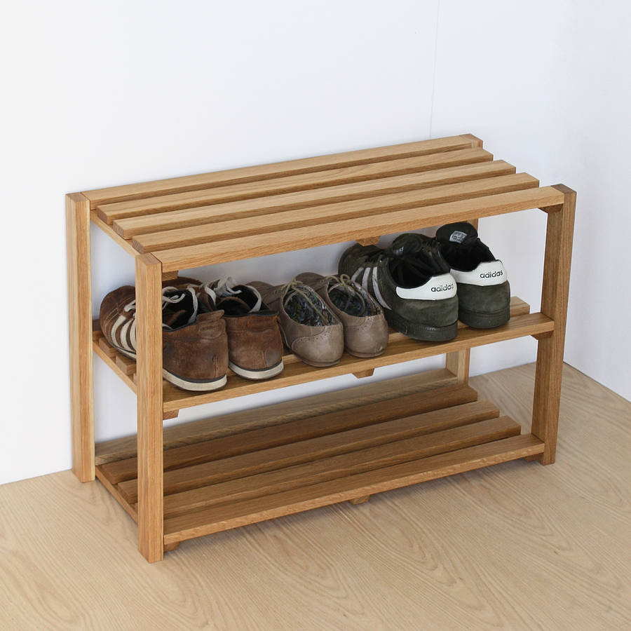 oak shoe rack by a+b furniture | notonthehighstreet.com