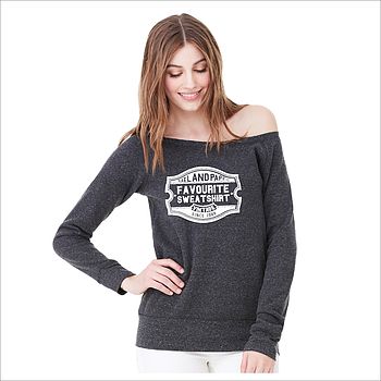 women's wide neck sweatshirt by rael & pappie | notonthehighstreet.com