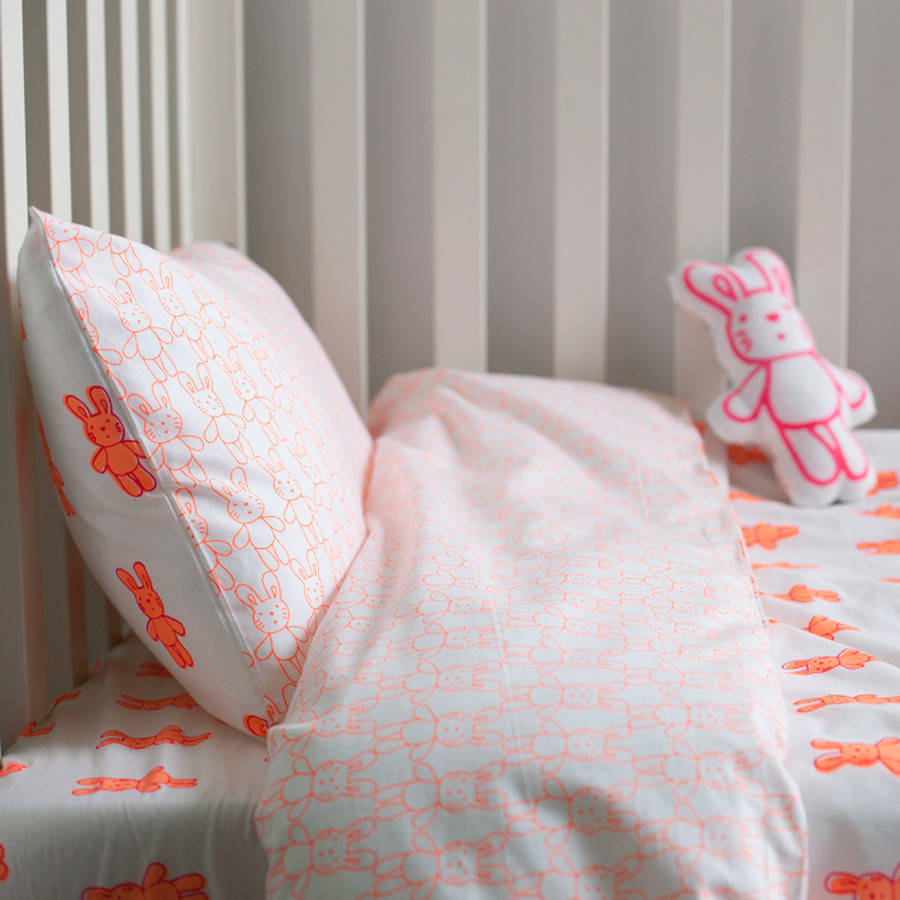 Bunny Rabbit Cot Bed Duvet Set By Lulu And Nat